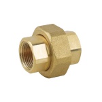 CAVAL - RACCORDO DIRITTO CON O-RING 3 PZ FF IN OTTONE GIALLO