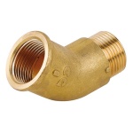 CAVAL - GOMITO 45Â° MF IN OTTONE GIALLO