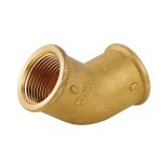 CAVAL - GOMITO 45Â° FF IN OTTONE GIALLO