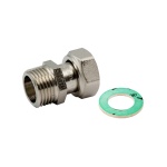 TIEMM - RACCORDO DIRITTO NI M-F CON GIRELLO E GUARNIZIONE PIANA