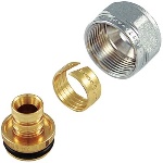 TIEMM - ADATTATORE CROMO PER TUBO MULTISTRATO