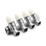 TIEMM - COLLETTORE LINEARE CON RUBINETTI D'ARRESTO 4 DERIVAZIONI