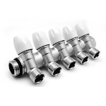 TIEMM - COLLETTORE LINEARE CON RUBINETTI D'ARRESTO 5 DERIVAZIONI