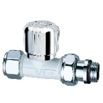 FAR - VALVOLA TERMOSTATIZZABILE DIRITTA BIANCO-CROMATA