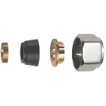 S.F. - ADATTATORE PER TUBO RAME CROMO LUCIDO