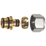 S.F. - ADATTATORE PER TUBO MULTISTRATO CROMO-LUCIDO