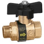 CALEF 323-332-400 VALVOLA A SFERA MF CON RITEGNO INCORPORATA