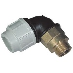 PLASS 331-7770-0963 GOMITO A 90° DI TRANSAZIONE IN OTTONE PLASSON