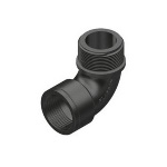 PLASS - GOMITO FILETTATO A 90Â° MASCHIO-FEMMINA