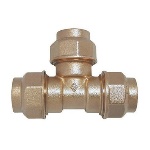 BUGAT - RACCORDO A TEE DOPPIO IN OTTONE