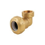 CAVAL - GOMITO FEMMINA IN OTTONE PER TUBO PE