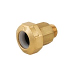 CAVAL - RACCORDO MASCHIO RIDOTTO IN OTTONE PER TUBO PE