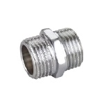 IBP - NIPPLE DIRITTO MM IN OTTONE CROMO IBP