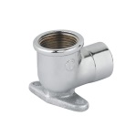 CAVAL - GOMITO FF CON FLANGIA OTTONE CROMO