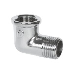 RINAL - GOMITO 90Â° MF OTTONE CROMATO