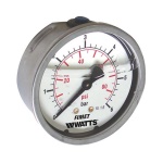 WATTS - MANOMETRO A BAGNO DI GLICERINA MG3A- INOX 63