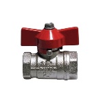 FAIDF - VALVOLA A SFERA FF CON FARFALLA LEVA ROSSA