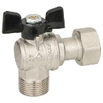 BUGAT - VALVOLA A SFERA AD ANGOLO A PASSAGGIO TOTALE MF DADO MOBILE