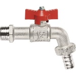 ITAP 354-141R-06 RUBINETTO A SFERA CON PORTAGOMMA A FARFALLA