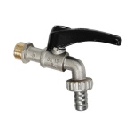 ITAP - RUBINETTO PORTAGOMMA A SFERA LEVA NERA