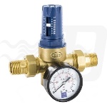 OR - RIDUTTORE DI PRESSIONE A MEMBRANA TWIST PN 25 C/MANOMETRO
