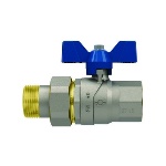 FAIDF - VALVOLA A SFERA P.T. CON FARFALLA EVOLUTION FEMMINA-BOCCHETTONE