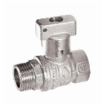 BUGAT - VALVOLA A SFERA MASCHIO/FEMMINA QUADRO PIOMBABILE