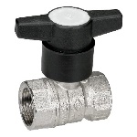 BUGAT - VALVOLA A SFERA FEMMINA-FEMMINA C/PROLUNGA NYLON