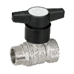 BUGAT - VALVOLA A SFERA MASCHIO/FEMMINA CON PROLUNGA NYLON