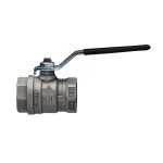 RB - VALVOLA A SFERA A PASSAGGIO TOTALE  FF LEVA ACCIAIO JUNIOR-SFER