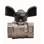 RB - VALVOLA A SFERA A PASSAGGIO TOTALE FILETTATURA FF CON FARFALLA