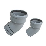 VALSI - CURVA IN PP RIDUZIONE AL  PVC DIAM. 110 / 100  VALSIR