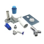 VALSI - SIFONE INCASSO LAVATRICE CON RUBINETTO D'ARRESTO