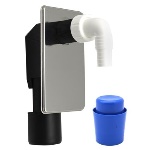 DIANHIDRO - SIFONE LAVATRICE AD INCASSO CON PLACCA INOX