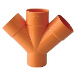 IT.RE - DERIVAZIONE DOPPIA 45Â° ARANCIO