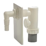 GHIDI - SIFONE INCASSO LAVATRICE IN PP - CON PIASTRA ABS