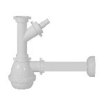 GHIDI - SIFONE AD UNA VIA GLOBO SENZA PILETTA