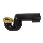 GHIDI - SIFONE VASCA SNODATO IN PHED CON DADO IN OTTONE