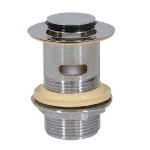 GHIDI - PILETTA OTTONE PER LAVABO CLICK-CLACK CON TROPPO PIENO