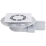 TEA - PILETTA SIFONATA INGOMBRO RIDOTTO PIASTRA QUADRA SENZA TELO