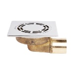 TEA - PILETTA PAVIMENTO QUADRA OTTONE CON GRIGLIA CLASSICA