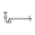 GHIDI - SIFONE AD S A COLONNA SENZA PILETTA CON CANNA DA CM.25