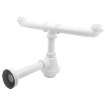 DIANHIDRO - SIFONE PVC 2 VIE S / PILETTA PER INOX