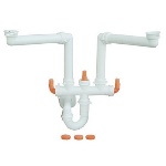 LIRA - SIFONE SALVASPAZIO PER LAVELLI A 2 VIE (MARCHIO LIRA)