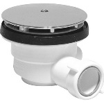 BONOM - PILETTA SIFONATA PER PIATTI DOCCIA IN PVC DM.120