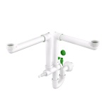 BONOM - SIFONE SALVA SPAZIO 2 VIE RING-ONE PER LAVELLI CUCINE