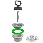 BONOM - PILETTA TRADIZIONALE BASSA PER LAVELLO CUCINA 