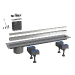 BONOM - CANALISSIMA DA PAVIMENTO CON GRIGLIA IN ALLUMINIO