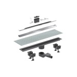 BONOM 371-B6825HL-020 CANALETTA DOCCIA CANALISSIMA ALLUMINIO ORIZZONTALE KIT