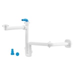 LIRA - SIFONE SALVASPAZIO PER LAVABO DISASSATO